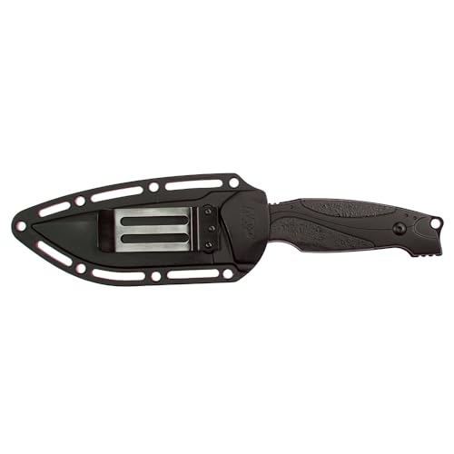 Smith & Wesson M&P M2.0 9in S.S. Full Tang Thin Fixed Blade Knife with 4in Drop Point Blade and Rubber Handle for Outdoor,...