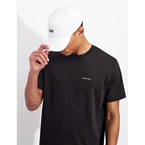 Armani Exchange Mens Small Contrast Logo Baseball Hat