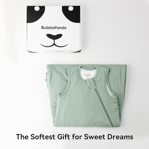 BubblePanda Rayon Made from Bamboo Sleep Sack 2t-3t 1.0 Tog Soft Toddler Sleeping Sack 24-36 Months for Babies 2-Way Zippe...