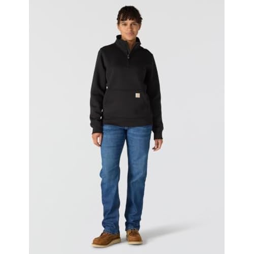 Carhartt Women's Relaxed Fit Midweight Quarter-Zip Mock-Neck Sweatshirt