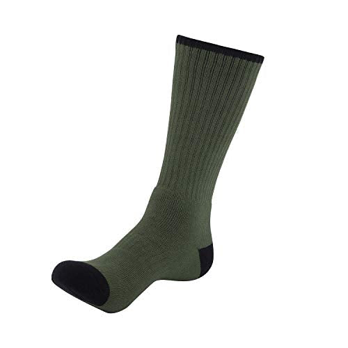 KONY Men's 5 Pairs Thick Cushion Hiking Walking Socks, Wicking Outdoor Sports Crew Socks