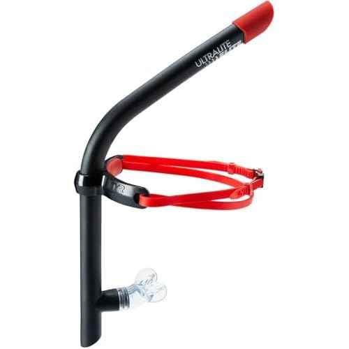 TYR Ultralite Elite Swim Snorkel - Adult Snorkeling Gear for Swimming Training - Ultra-Lightweight and Comfortable for Body Alignment Exercises