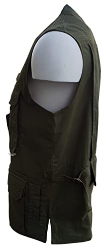 Foxfire Men's Utility Hiking Safari Vest for Travel, Photo, and Outdoor Wear with Pockets, Cotton