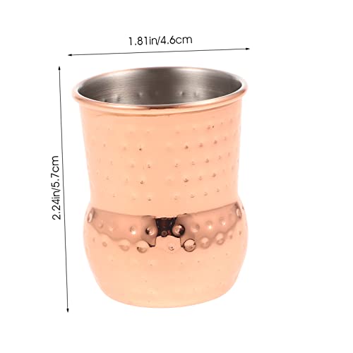 Cabilock Stainless Steel Cocktail Cup Retro Drinkware for Beer Unique Design for Bar Supplies and Parties Portable Water M...