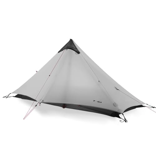 3FULGEAR Ultralight Tent for Backpacking, LANSHAN 1 Trekking Pole Tent 1 Person 3/4 Season Lightweight Easy Set Up Double ...