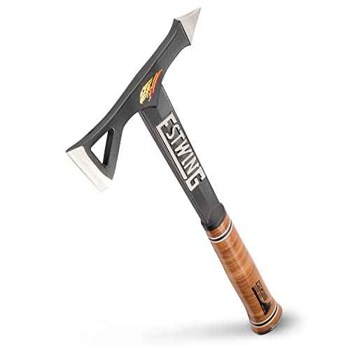 ESTWING Tomahawk Axe - 16.25" Lightweight Hatchet with Forged Steel Construction & Genuine Leather Grip - ETA