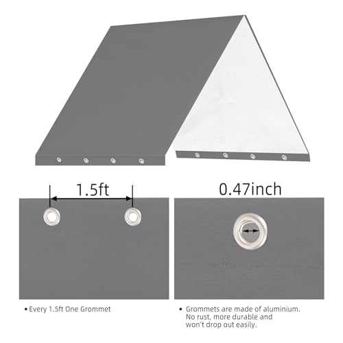 Playset Canopy Replacement,52“ x 90” Playground Canopy,Swing Set Replacement Tarp Canopy Replacement,Kids Playground Roof ...