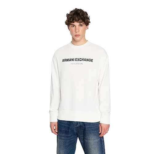 A£üX ARMANI EXCHANGE Men's Limited Edition We Beat as One Capsule French Terry Pullover Sweatshirt