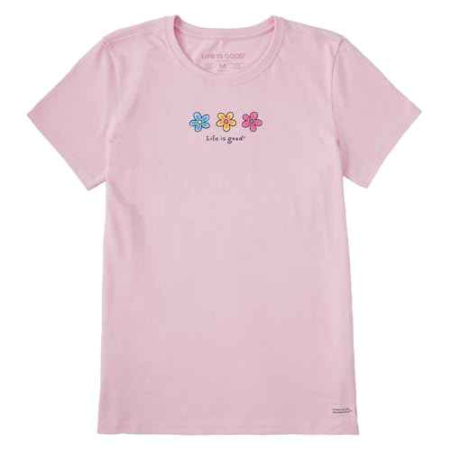 Life is Good Women's Crusher Tee Three Daisies