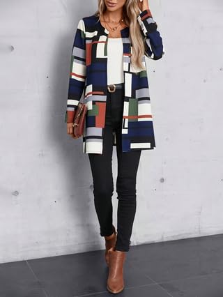Women Loose Casual Long Sleeved Open Front Breathable Cardigans