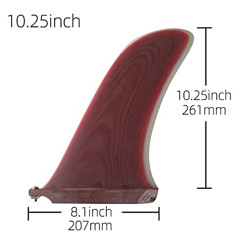 UPSURF Surfboard Fin Longboard & SUP Single Fin 9inch-10'5" inch Center Fin for Surfboard & Paddleboard