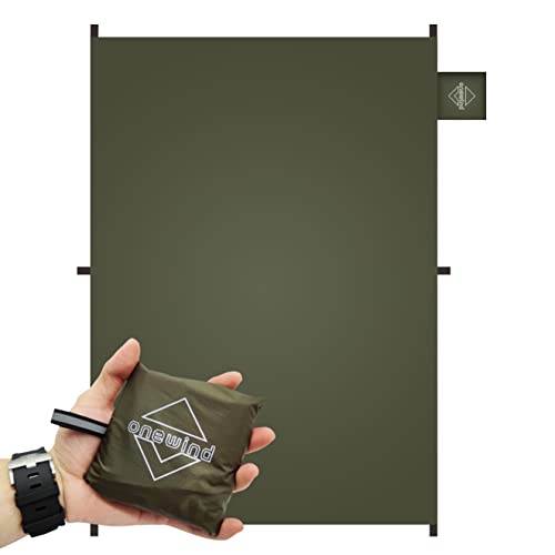 Onewind Compact Footprint, 4000mm Waterproof Rate PU Coating, 55" *39"Ultralight Camping Floor Ground Sheet with Carry Bag...