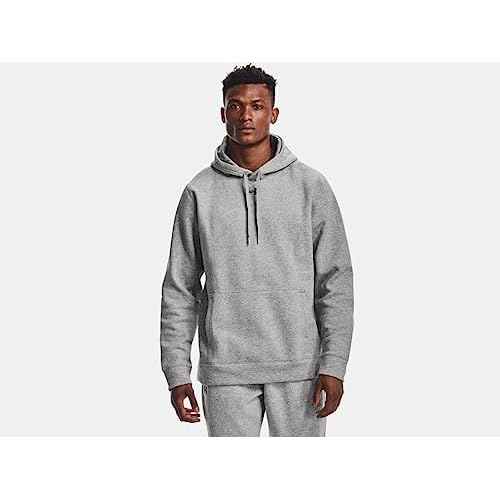 Under Armour Mens Hustle Fleece Hoodie - Ultra-Soft Cotton Blend SMT