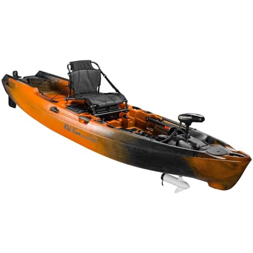 Old Town Sportsman AutoPilot 120 Solo Angler Sit-on-Top Motorized Fishing Kayak with Minn Kota Trolling Motor, 12ft