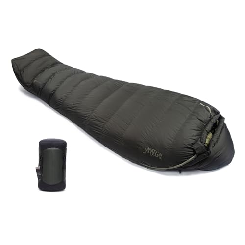 스폰서 광고 - SANSEGAL 초경량 미라 다운 침낭 650 필 파워 덕 다운 수트 10.6°C(32°F) 캠핑 하이킹 배낭여행용