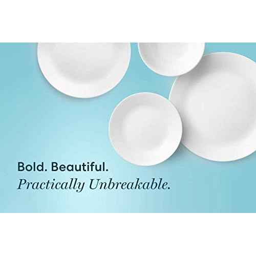 Corelle 1136757 Lunch Plate 8 Pieces White