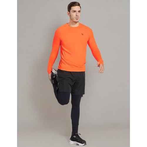 baleaf Men's Long Sleeve Running Shirts with Thumbholes Quick Dry Athletic Shirt Workout Training Top