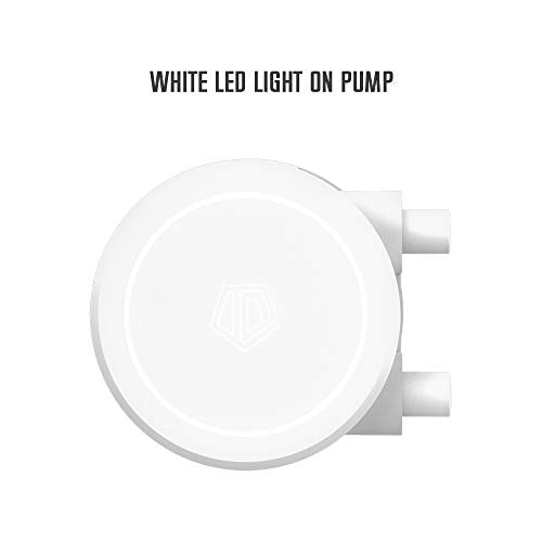 ID-COOLING FROSTFLOW X 240 Snow CPU Water Cooler LGA1700 Compatible AIO Cooler 240mm CPU Liquid Cooler White LED 2x120mm P...