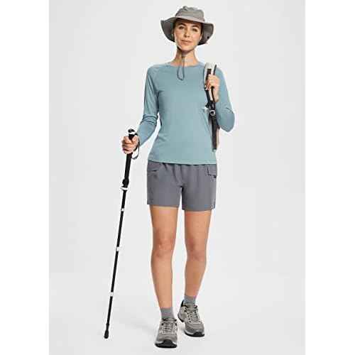 baleaf Women's UPF 50+ Sun Shirts Long Sleeve UV Protection Rash Guard Lightweight Quick Dry SPF Hiking Tops Outdoor