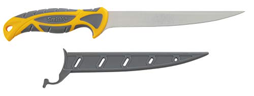 Smith’s 51055 RegalRiver 7-Inch Fillet Knife – Yellow & Grey – Stainless Steel Blade – TPE Soft Grip Handle – Durable Plas...