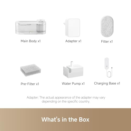 MOVA WF10 Pro Pet Water Fountain, Cat Water Fountain with Quiet Pump and 3 Water Flow Modes, 1.5L Cat Water Dispenser for ...