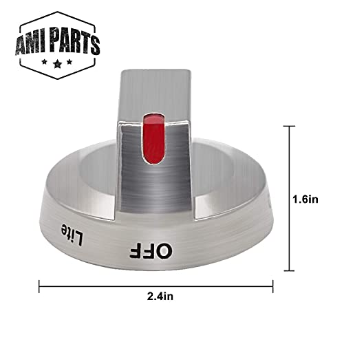 AMI PARTS DG64-00473A Gas Stove Knobs Compatible with Samsung Stove Knobs Replacement NX58F5700WS NX58K7850SS NX58H5600SS ...