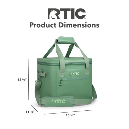 RTIC Ultra-Tough Soft Cooler 30 Can, Insulated Bag Portable Ice Chest Box for Lunch, Beach, Drink, Beverage, Travel, Campi...