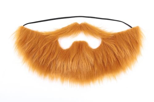 Honcloud Easy to Wear Fake Beard Suitable for Costume Matching Halloween Party