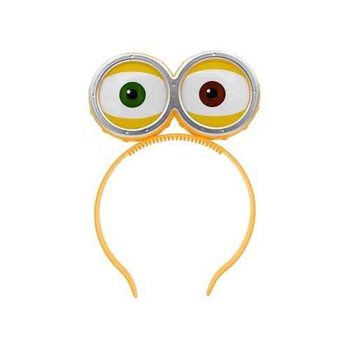 Nicky Bigs Novelties Light Up Eyeball Headband - Monster Alien Funny Playful Googly Eyes Headband - Wacky Flashing Goggles Eyeball Headwear Accessory for Halloweens, Cosplay Parties and More