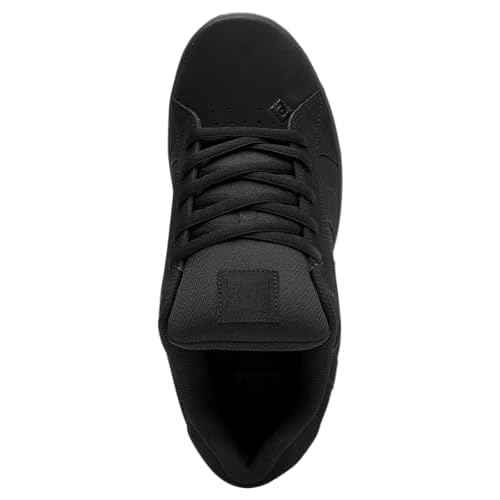 DC mens Net Skate Shoe, Black/Black/Black, 12 US
