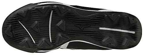 Mizuno Wave Finch Lightrevo Jr Softball Shoe, Black-White, 4.5