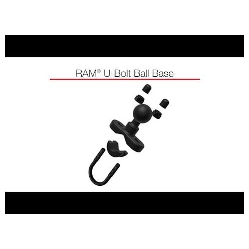 RAM Mounts Level Cup 16oz Drink Holder with Handlebar U-Bolt Base RAM-B-132RU with Medium Arm for Motorcycle, ATV/UTV, Bike