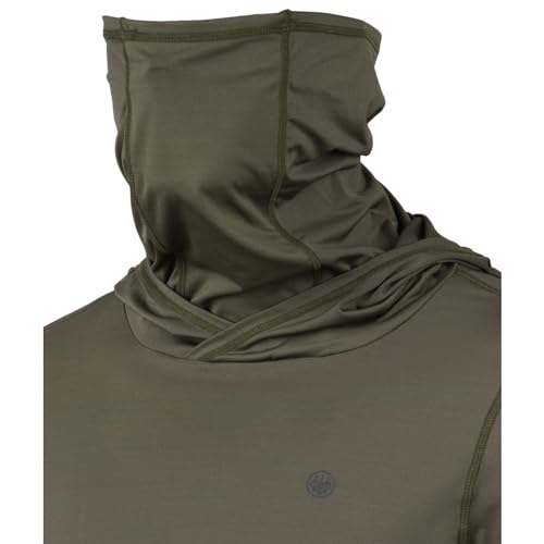 Beretta Men's Keys Flex Breathable Quick Dry UPF 50+ Sun Protection Casual Outdoor Active Long Sleeve Performance Hoodie