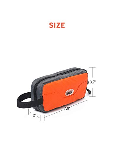 GOX Travel Small Toiletry Bag for Men Nylon Dopp Kit Medicine Bag Travel Organizer Pouch Shave Kits for Teens Toiletry Ess...