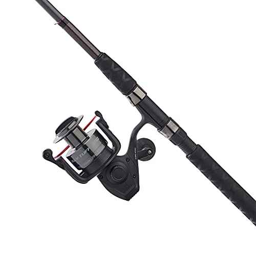 Ugly Stik 7¡¯ Ugly Tuff Spinning Fishing Rod and Reel Spinning Combo, Ugly Tech Construction with Clear Tip Design, Size 60 5 Ball Bearing Conventional Reel