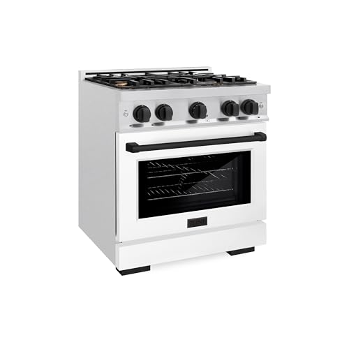 ZLINE Autograph Edition 30 in. 4.2 cu. ft. Select Gas Range with 4 Burner Cooktop and Convection Gas Oven in Satin Stainle...