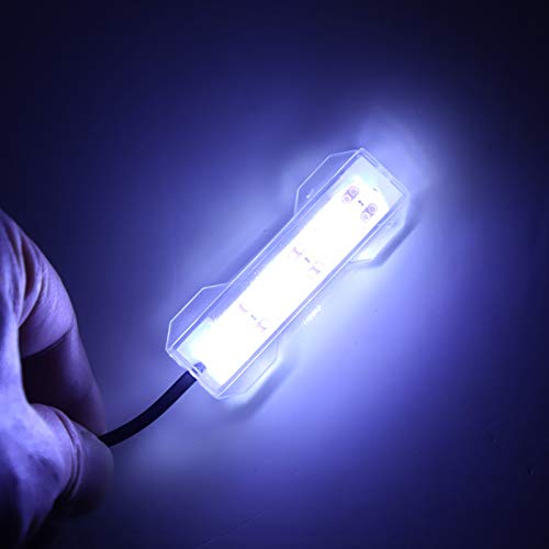 LED Aquarium Light, Light Weight USB Charging Underwater Light, Plastic Waterproof 2.4X0.8Inch for Aquarium Freshwater Off...