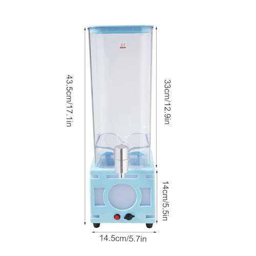 Beverage Dispenser, 3L Square Bottom Juice Dispenser LED Beer Drink Tower Dispensers Tea Juice Water Beverage Dispensing T...