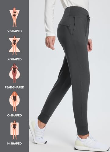baleaf Women's Fleece Lined Pants Water-Resistant Sweatpants Winter Thermal Ski Hiking Running Joggers