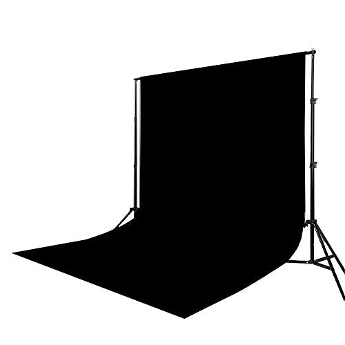 Black Velvet Photography Backdrop,Light Absorbing Non Reflective Solid Professional Black Background Cloth