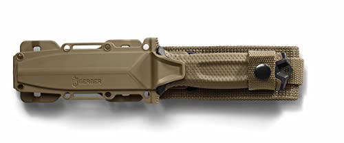 Gerber Gear StrongArm - Fixed-Blade Camping & Hunting Knife with Striking Pommel & Sheath - Premium Survival Gear - Made i...