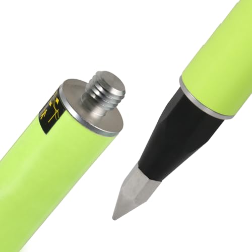 Fancyall GPS Pole, 6.6FT Surveying Prism Pole, 2M Prism Pole for Land Surveying, Black