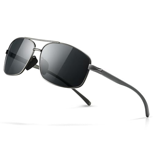 SUNGAIT Ultra Lightweight Rectangular Polarized Sunglasses UV400 Protection