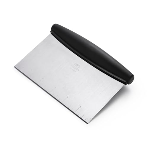 OXO Good Grips Stainless Steel Multi-Purpose Scraper & Chopper, Dough Cutter for Pizza, Bread and Cookie Dough, Multi-Purp...