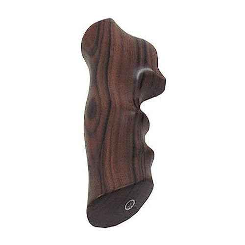 Hogue Wooden Smooth Grip with Finger Grooves for GP100/Super Redhawk, Pau Ferro - 80300