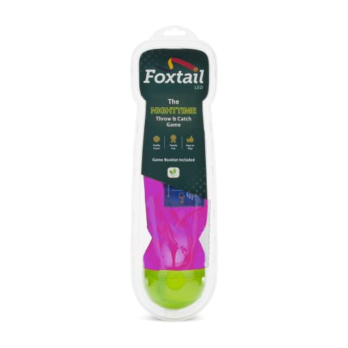 Foxtail LED - Outdoor Throw and Catch Light Up Game - Foam Ball & Tail Glow at Night - Play in The Dark - Fun Gift Idea fo...
