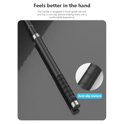 NEOSOU 2.6M/102-inch Invisible Selfie Stick, Carbon Fiber Long Pole Extension Rod for Insta360 X5 X4 X3 DJI Osmo 360 Nano,...