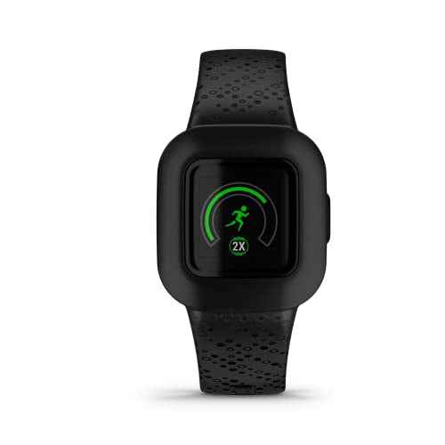 Garmin v?vofit¢ç jr. 3 Kids Fitness Tracker, Black Cosmic, Up to 1 Year Battery Life, Swim-Friendly, Activity Unlocks Adventure