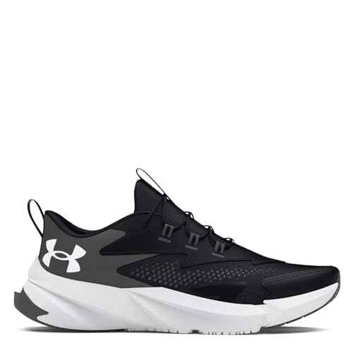 Under Armour Girls' Pre School Scramjet 6 Alternate Lace, (001) Black/Castlerock/White, 2, US