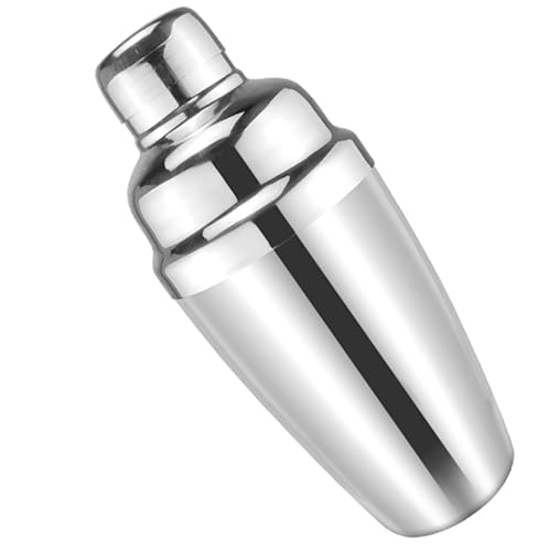 8.4 Oz Cocktail Shaker, 5.5 In x 2.5 In Stainless Steel Drink Shaker with Built-In Strainer for Bar Mixed Tools (8.4 oz)